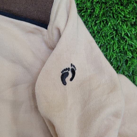 Vintage 80s Hang-Ten Sweatshirt Womens 2XL 25x25 Beige Boxy - Picture 12 of 13